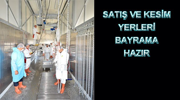 KURBAN SATIŞ VE KESİM YERLERİ HAZIR