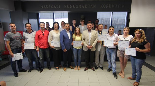 Menderes’te girişimciler sertifikalarını aldı