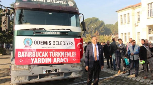 Ödemiş'ten Bayırbucak Türkmenlerine yardım