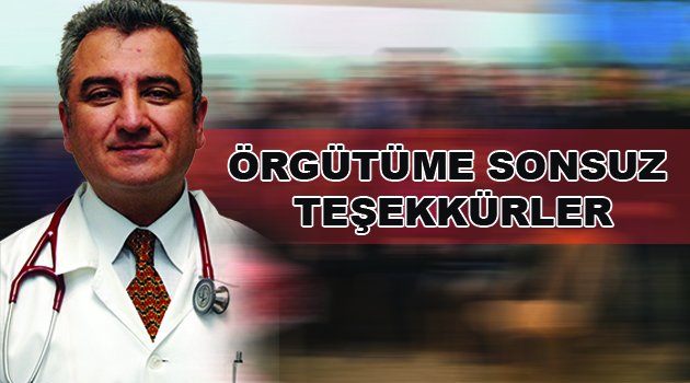 Örgütüme sonsuz teşekkürler