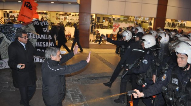 Roboski protestosuna gazlı müdahale