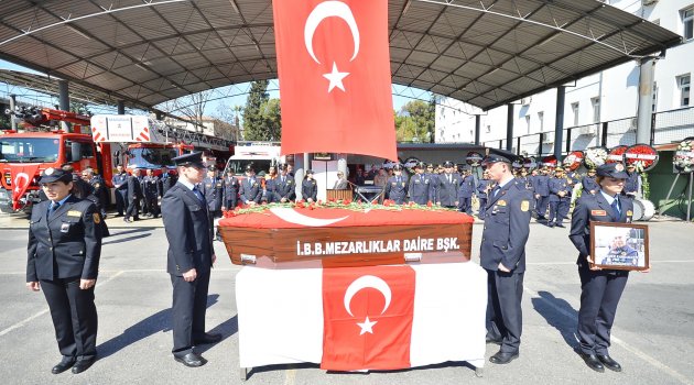 Şehit itfaiyeci Kahramantürk dualarla uğurlandı