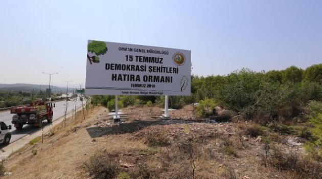 Şehitler için hatıra ormanı