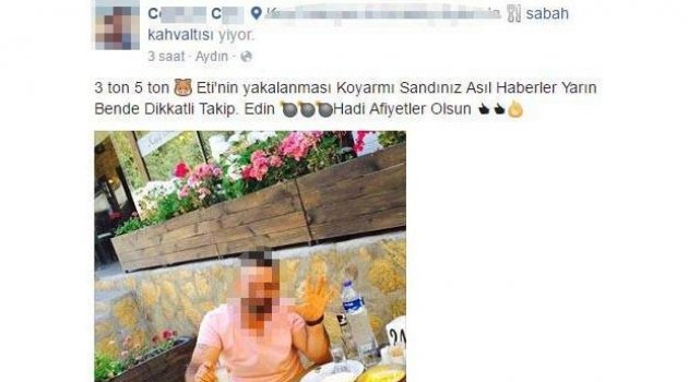 Serbest kaldı, domuz eti alan kasapları tehdit etti
