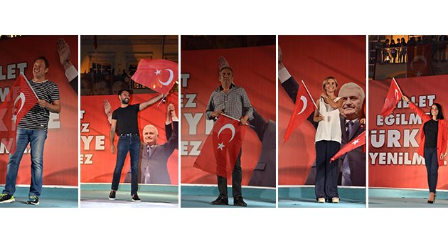 Ünlülerden İzmir'deki Demokrasi Nöbeti'ne büyük destek