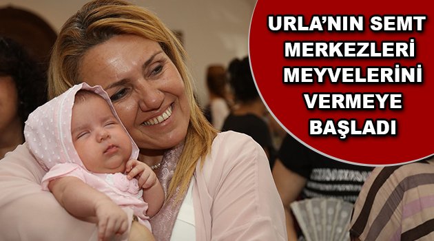 Urla'nın Semt Merkezleri meyvelerini vermeye başladı